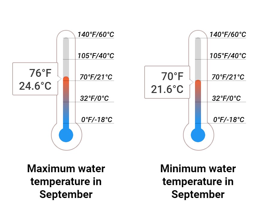 Average Sea temperature